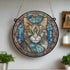 Cat Tabby Stained Glass Effect Suncatcher